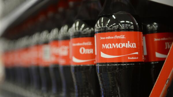 Продукция Coca-Cola в одном из магазинов Москвы