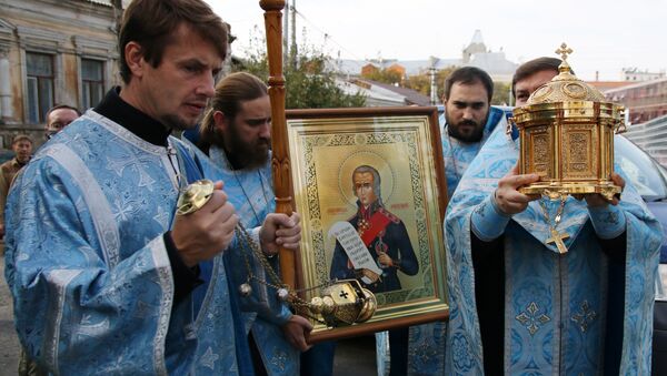 Мощи святого Федора Ушакова доставили в Крым. Архивное фото