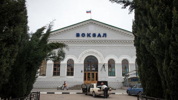 Здание железнодорожного вокзала Севастополя