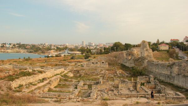 Раскопки городища древнего Херсонеса