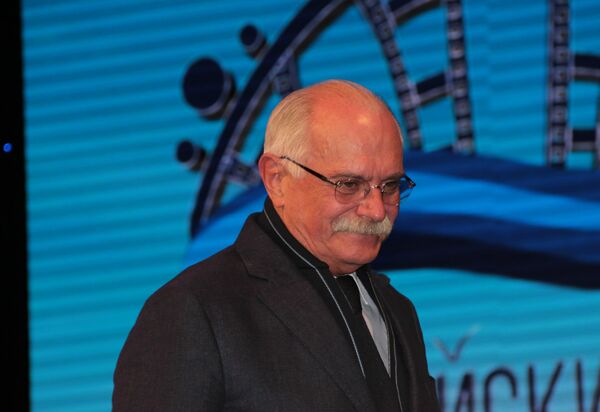 Никита Михалков на кинофестивале Евразийский мост в Ялте