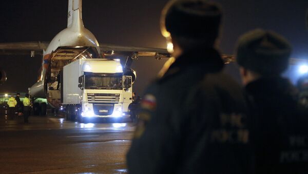 Борт МЧС России доставил в Санкт-Петербург тела жертв крушения Airbus A321