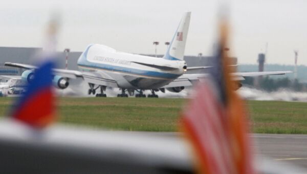 Самолет президента США в аэропорту Внуково-2. АРХИВ