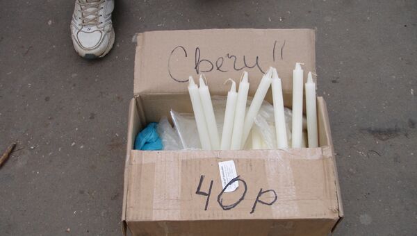 Торговля свечами в Крыму