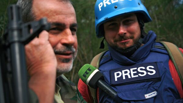 Российские журналисты в Сирии. Архивное фото