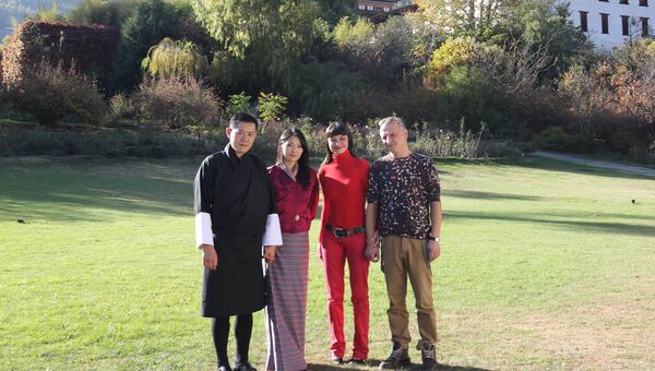 Крымчанка Ксения Симонова на аудиенции у короля Бутана