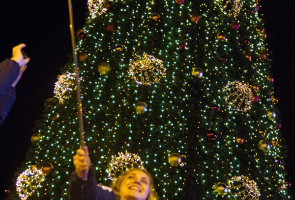 Дед Мороз из Великого Устюга в Артеке