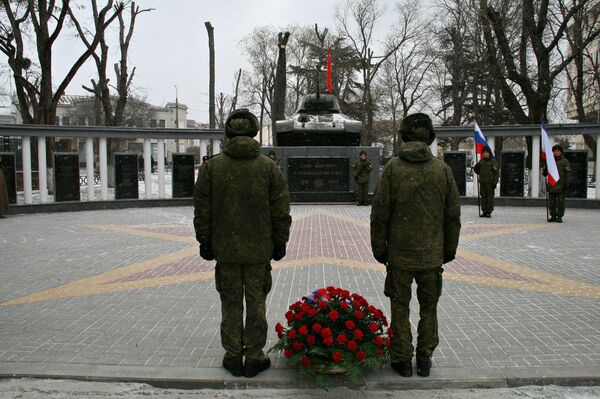 Открытие сквера Победы в Симферополе