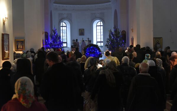 Рождественское навечерие в соборе св. Александра Невского в Симферополе