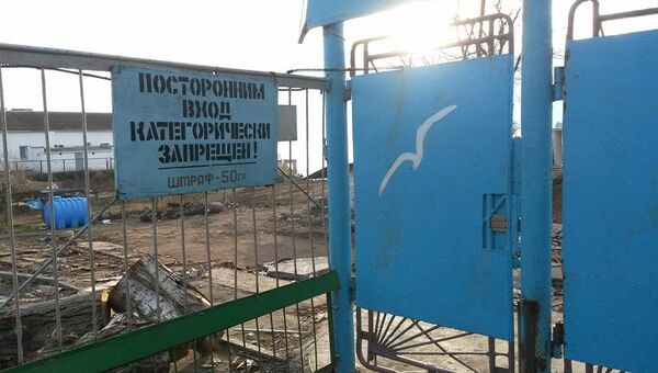 Ворота базы отдыха Металлист в Николаевке