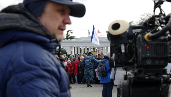 Съемки фильма о событиях Крымской весны в Севастополе