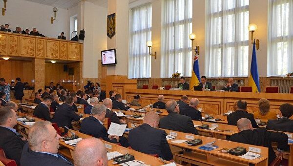 Заседание Областного совета Закарпатской области