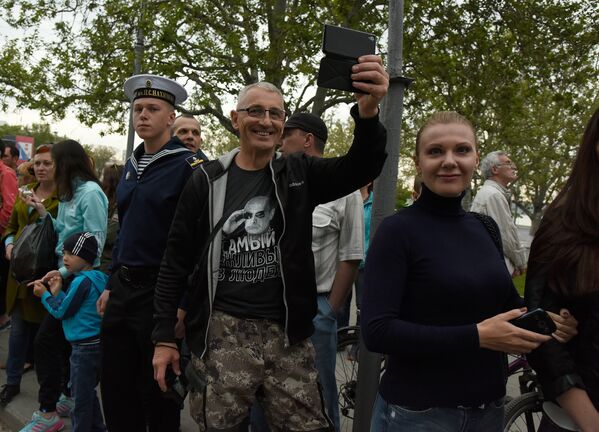 Репетиция военного парада в честь Дня Победы в Севастополе