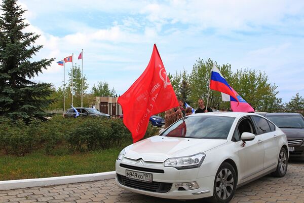 Акция Георгиевская ленточка в Севастополе и Симферополе Акция Георгиевская ленточка в Севастополе и Симферополе