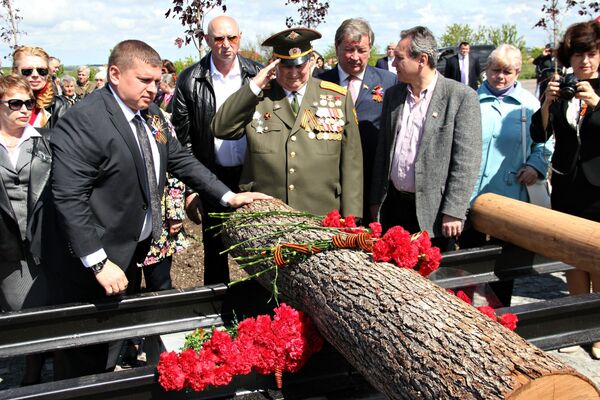 В Мирном открыли вторую очередь мемориала Красный В Мирном открыли вторую очередь мемориала Красный