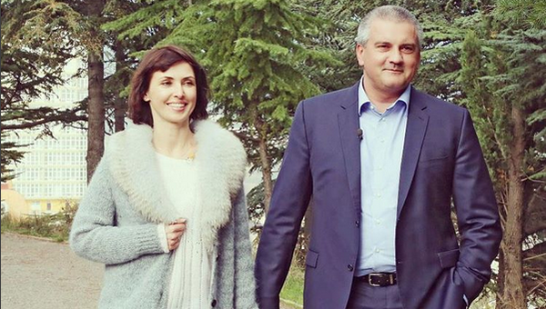 Глава Крыма Сергей Аксенов с супругой Еленой Аксеновой