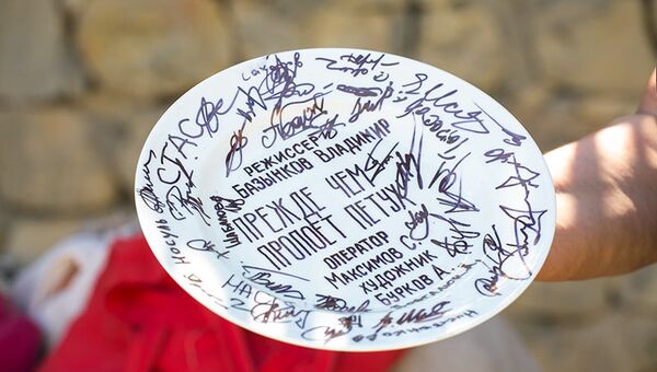 Съемки фильма Прежде чем пропоет петух на территории музея-заповедника Херсонес Таврический Съемки фильма Прежде чем пропоет петух на территории музея-заповедника Херсонес Таврический