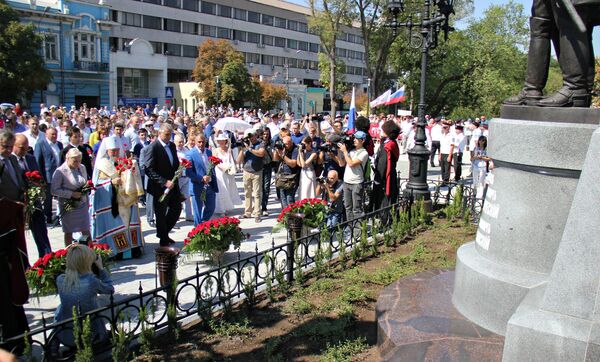 Открытие памятника Екатерине II в Симферополе Открытие памятника Екатерине II в Симферополе
