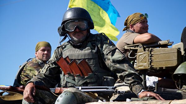 Солдаты ВСУ возле Артемовска, Донецкая область, Украина. Архивное фото