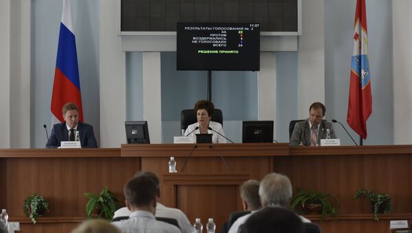 Заседание Законодательного собрания Севастополя. Архивное фото