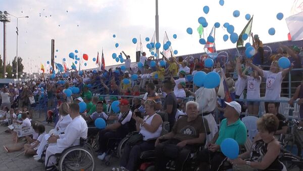 Открытие фестиваля паралимпийцев Пара-Крым 2016 в Евпатории