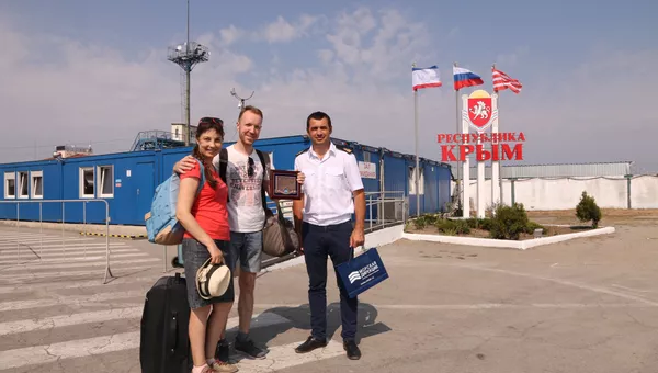 На Керченской паромной переправе встретили пятимиллионного пассажира
