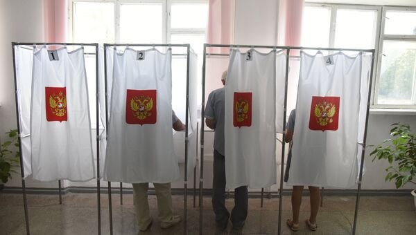 Голосование на выборах в Госдуму РФ в Крыму
