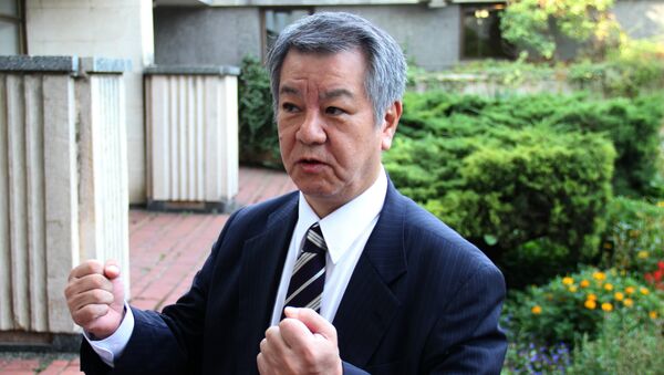 Председатель японской патриотической партии Иссуй-Кай Мицухиро Кимура