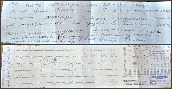 Фото записки, оставленной Бекиром Небиевым на месте расстрела медиков в Симферополе Фото записки, оставленной Бекиром Небиевым на месте расстрела медиков в Симферополе