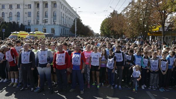 Всероссийский день бега Кросс Нации в Симферополе. Архивное фото