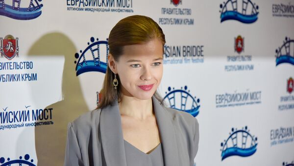 Открытие первого международного кинофестиваля Евразийский мост в Ялте. Актриса Катерина Шпица