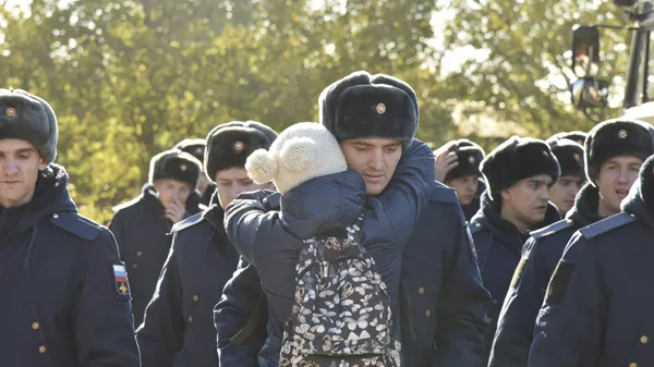 Отправка призывников в армию
