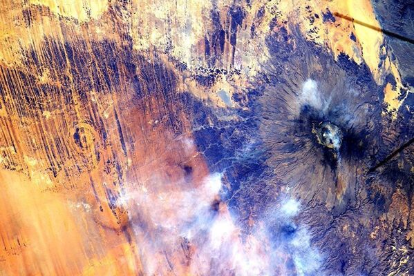 Вид на Африку снятый с Международной космической станции