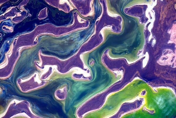 Вид Земли снятый с Международной космической станции