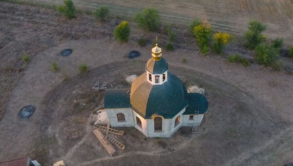 Строительство храма святителя Луки в селе Заветном близ Керчи