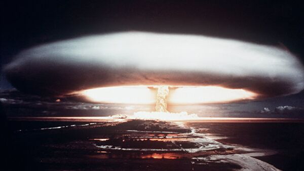 Испытание ядерного оружия на атолле Муророа. 1971 год
