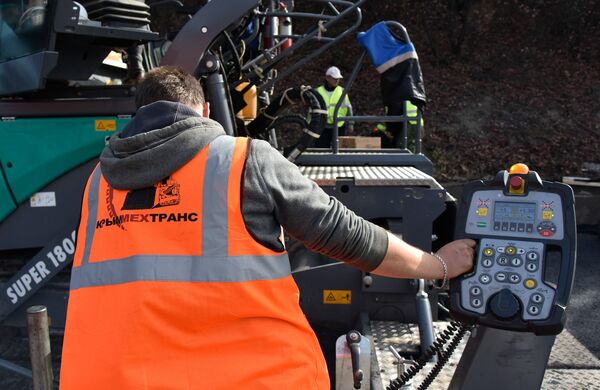 Ремонт дороги. Ялтинская объездная. 9 ноября 2016 года