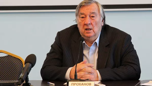 Председатель Изборского клуба, писатель Александр Проханов