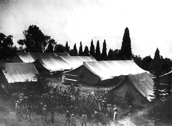 Первые палатки лагеря Артек. 1925 год