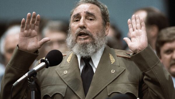 Первый Секретарь ЦК компартии Кубы Фидель Кастро
