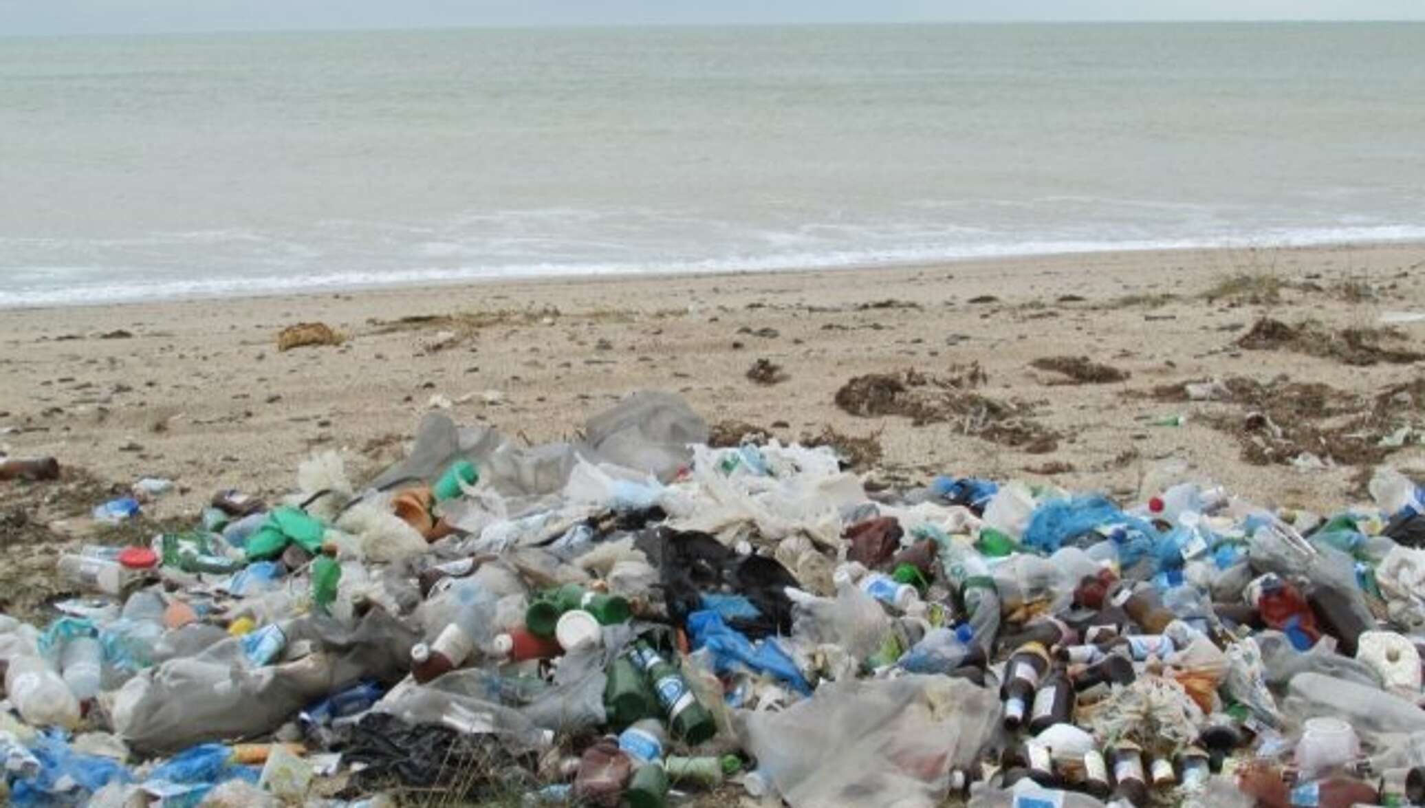 Крым потрачено. Помойки на пляжах Евпатории. Свалка песок. Мусорка на пляже из массива. Картинка мусорная проблема Крыма.