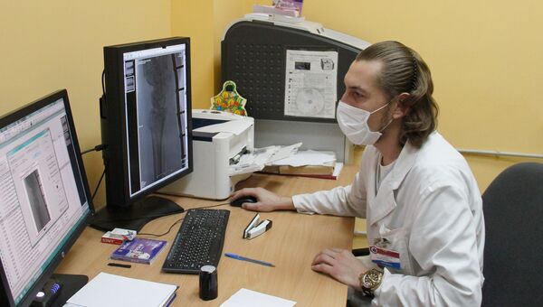 Рентгенкабинет в шестой городской больнице Симферополя
