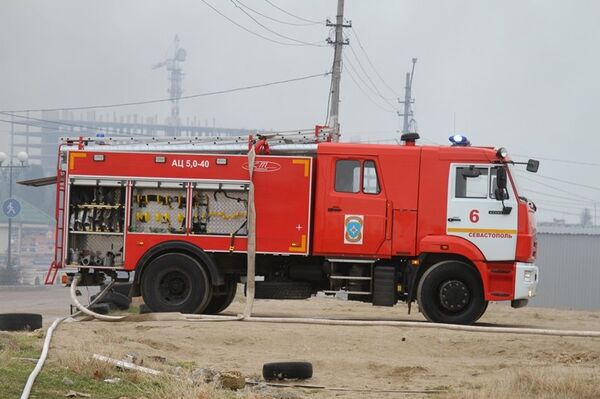 На набережной Севастополя сгорело кафе