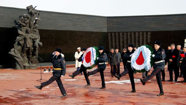 Мероприятия, посвященные Международному дню памяти жертв Холокоста, на территории мемориала жертвам фашистской оккупации Крыма Концлагерь Красный