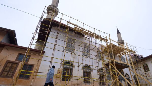 Реставрационные работы в Ханском дворце Бахчисарая