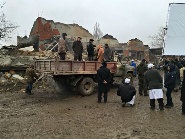 Съемки фильма Спитак, посвященного землетрясению в Армении Съемки фильма Спитак, посвященного землетрясению в Армении