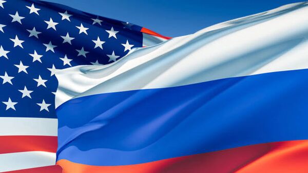 Флаг России и США. Архивное фото