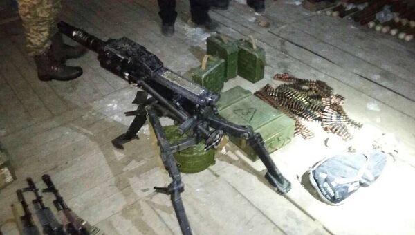 Оружие, найденное на базе формирования Аскер в Чонгаре Херсонской области