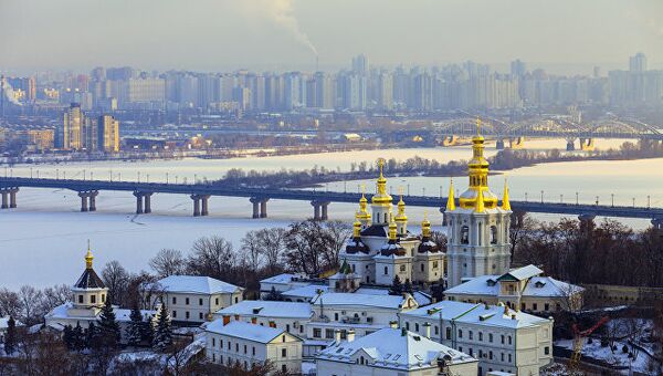 Панорама зимнего Киева