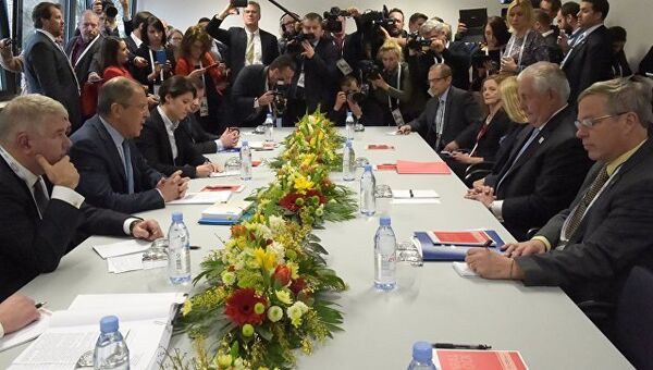 Министр иностранных дел РФ Сергей Лавров во время переговоров в рамках встречи глав МИД G20